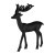 427123 BALIGUIAN Статуэтка Олень L280, B55, H340, алюминий, металл, черный