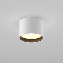 Maytoni Glare C127CL-L7W3K-W Светильник цилиндр потолочный накладной белый матовый, влагозащищенный, LED 7Вт 3000K 390лм 120° CRI90 IP44 220V, 64x90мм