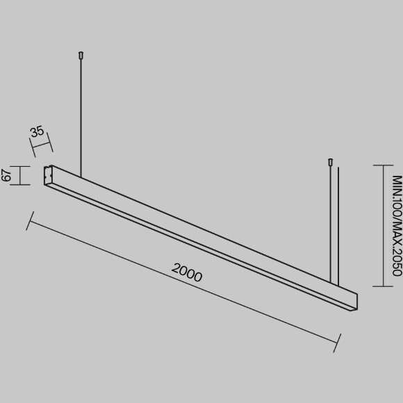 Линейный светильник Technical LL312048 Линейный светильник Technical LL312048