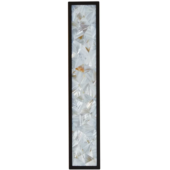 Favourite Primum 4857-1W Настенный светодиодный светильник бра высотой 40см, плафон перламутровый акрил мозаика ракушка, LED 20Вт 3000K 840Лм CRI90 IP20 220В, размеры D40xW75xH400мм