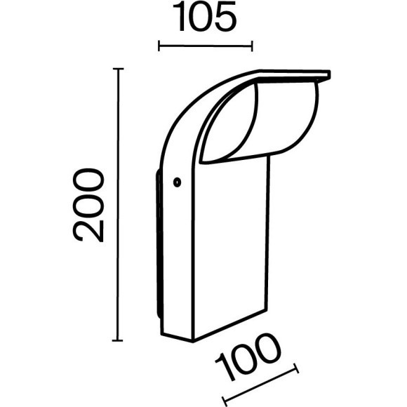 Настенный светильник (бра) Outdoor O446WL-L7GF3K