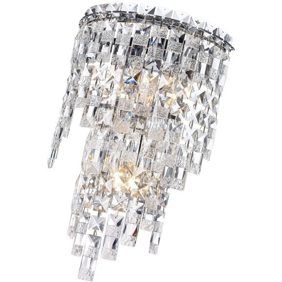 5074/3W HALL ODL24 529 хром/прозрачный/металл/хрусталь Бра E14 3*40W ROLTA