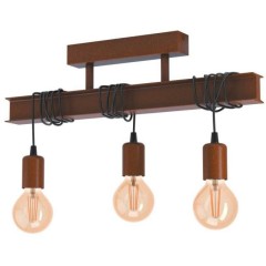 43522 Подвесной потолочный светильник (люстра) TOWNSHEND 4, 3Х60W, E27, L550, B140, H260, сталь, ант