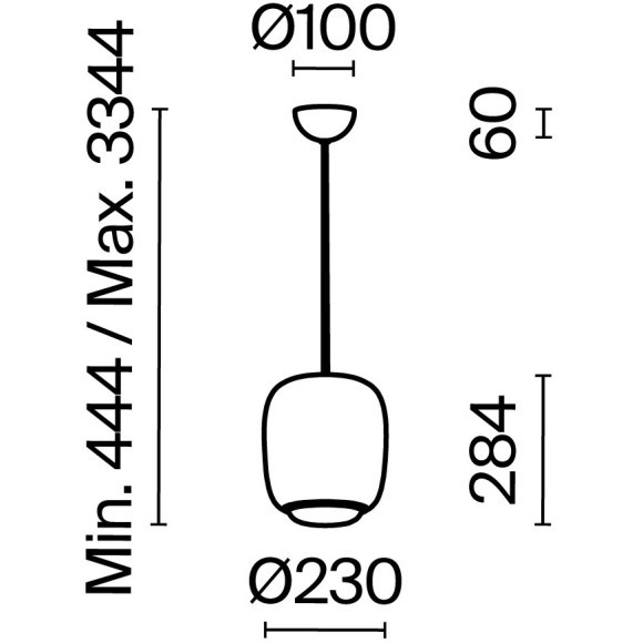 MOD466PL-L12GR3K Подвесной светодиодный светильник с серым металлическим плафоном, 12Вт, 180°, CRI90, 3000К, 1100Лм Maytoni Brio