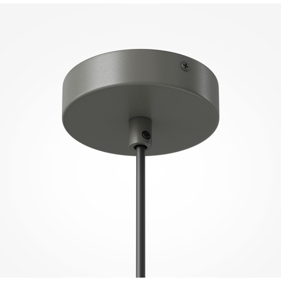 MOD466PL-L12GR3K Подвесной светодиодный светильник с серым металлическим плафоном, 12Вт, 180°, CRI90, 3000К, 1100Лм Maytoni Brio