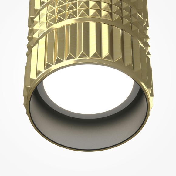 MOD475PL-01BS Подвесной латунный светильник в форме цилиндра под лампу GU10 макс 10Вт Maytoni Metropolis