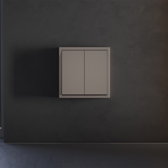 VLS000314 Клавиши для выключателя и переключателя двухклавишного коричневого цвета VOLTUM S70 (купучино) VLS000314 Клавиши для выключателя и переключателя двухклавишного коричневого цвета VOLTUM S70 (купучино)