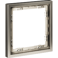 VLSM120111 Металлическая рамка для розеток и выключателей никелевого цвета VOLTUM серии S70 Metal на 1 пост (никель)
