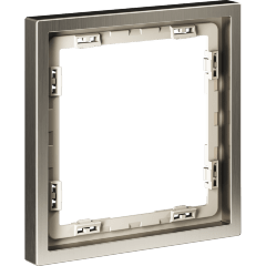 VLSM120111 Металлическая рамка для розеток и выключателей никелевого цвета VOLTUM серии S70 Metal на 1 пост (никель)