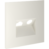 VLS002713 Накладка для розетки TV+RJ45 (CAT5-CAT6 + RG6 или РК 75-4,8-31 бежевого цвета VOLTUM S70 (хлопок)