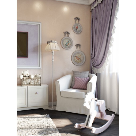 Торшер с абажуром Maytoni ARM013-22-W Bird под лампу 1xE27 40W