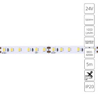 A2412008-02-4K Светодиодная лента 24В 9,6Вт/м 1000Лм/м 4000К CRI 90+ 8мм SMD2835 120шт/м 5м IP20