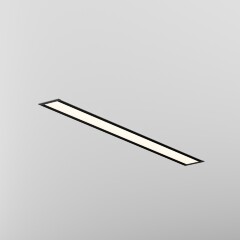 Maytoni LL313009 Готовый 50см встраиваемый линейный черный светильник с белым матовым рассеивателем, 1000x50x35мм, LED 10Вт 550Лм 3000К CRI90 120° IP33 220В (комплект: лента, блок питания, крепления, профиль)