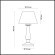 Интерьерная настольная лампа Hayley 3712/1T
