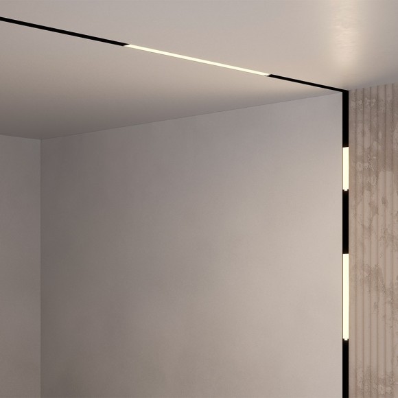 TR074-2-12W4K-B Трековый магнитный светодиодный светильник Maytoni Gravity CRI90+ 4000К 877Лм 120° 12Вт