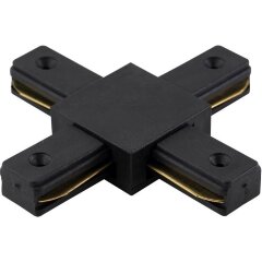 Х-образный соединитель для накладных однофазных шинопроводов Crystal Lux CLT 0.211 04 BL