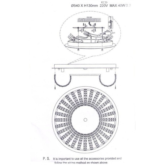 Люстра потолочная Onda Lightstar 741074