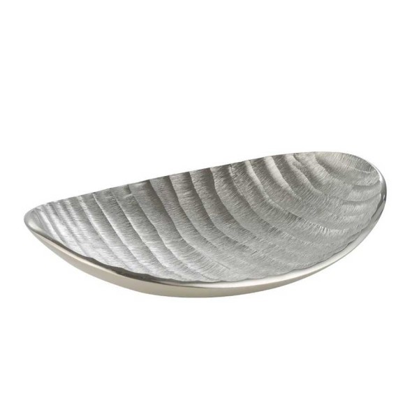 427011 FORLEYET Декоративная чаша L325, B235, H65, алюминий, цвет никель