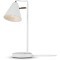 Белая настольная лампа с металлическим поворотным плафоном под лампу Е14 Freya Falke FR8001TL-01WG