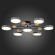 SLE6006-702-07 Светильник потолочный Серый/Серый LED 7*12W 3000K/4500K/6000K FAEMA