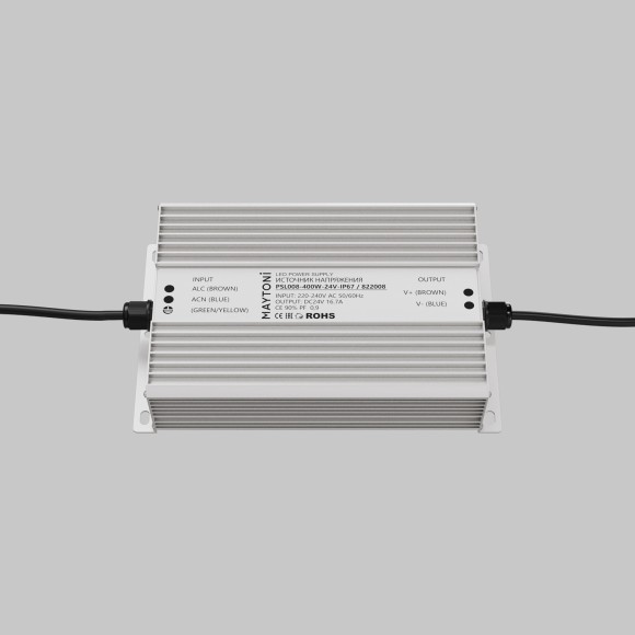 Maytoni PSL008-400W-24V-IP67 822008 Блок питания влагозащищенный (драйвер, трансформатор) 220-24В, 400Ватт, IP67