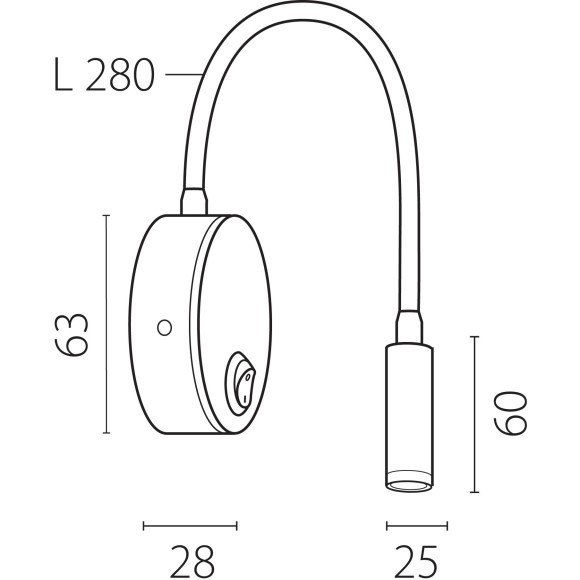 Бра LED 3W 155LM 4000K Omega Lightstar 200247