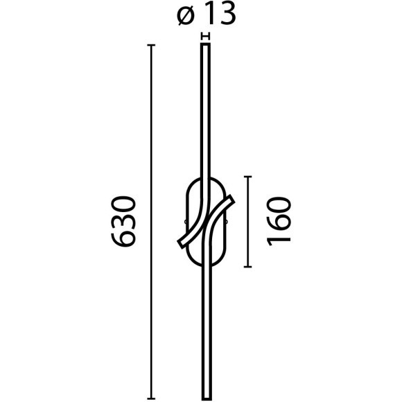 Настенный светильник (бра) Maytoni MOD256WL-L5BS3K1