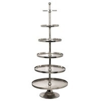 427652 BABIRIK H2060 Декоративное блюдо-этажерка алюминий, хромированный металл