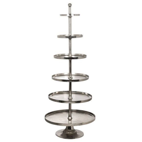 427652 BABIRIK H2060 Декоративное блюдо-этажерка алюминий, хромированный металл 427652 BABIRIK H2060 Декоративное блюдо-этажерка алюминий, хромированный металл