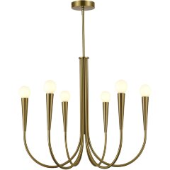 SL1243.303.06 Светильник подвесной ST-Luce Латунь E14 6*60W DUTCHESS