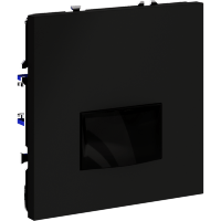 VLS070508 Датчик движения встраиваемый черного матового цвета. Расстояние до 9 м, угол до 120°, мощность 500 Ватт VOLTUM S70 (черный матовый)