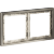 VLSM120211 Металлическая рамка для розеток и выключателей никелевого цвета VOLTUM серии S70 Metal на 2 поста (никель)