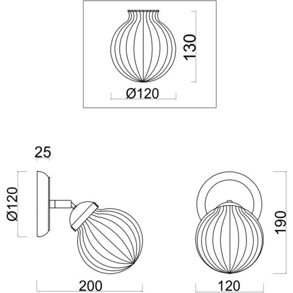 Спот Freya FR5041CW-01BS