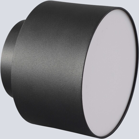 Crystal Lux CLT 085C BL 1400/592 Потолочный накладной LED светильник теплого света, черный матовый металл, белый матовый рассеиватель, технический минималистичный, свет вверх и вниз, 6+16Вт, 3000К 1360Лм CRI95 120° IP20 220V