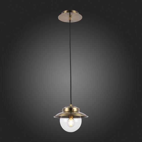 SLE110103-01 Подвес Античная бронза/Прозрачный E14 1*40W GARONNI