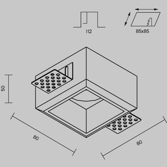 Встраиваемый светильник Technical DL131-GU10-01-W Встраиваемый светильник Technical DL131-GU10-01-W
