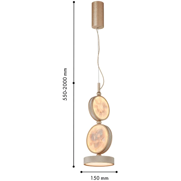 4858-1P Favourite Solarius Подвесной светодиодный светильник LEDx24W, 1175LM, 3000K
