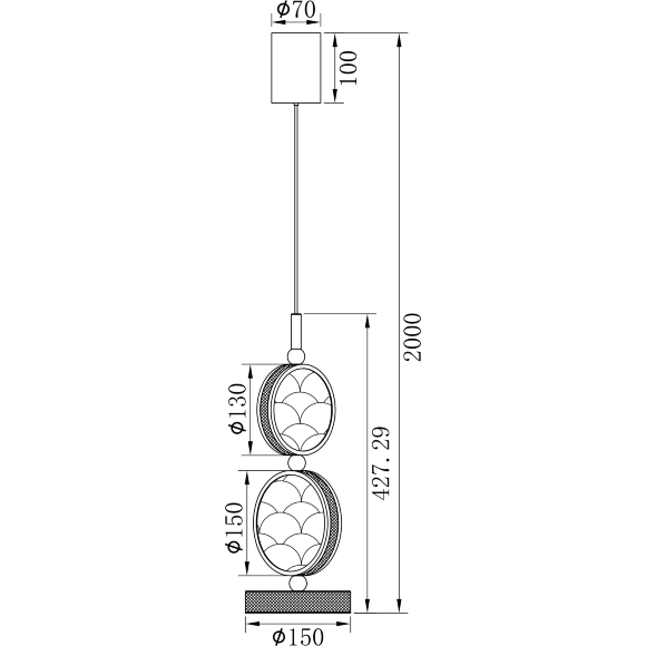 4858-1P Favourite Solarius Подвесной светодиодный светильник LEDx24W, 1175LM, 3000K