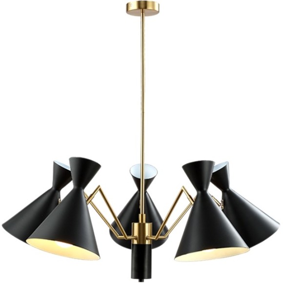 Люстра Crystal Lux JOVEN SP5 GOLD/BLACK
