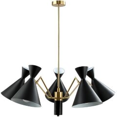 Люстра Crystal Lux JOVEN SP5 GOLD/BLACK