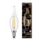 104801105-D Лампа Gauss Filament Свеча на ветру 5W 420lm 2700К Е14 диммируемая LED 1/10/50