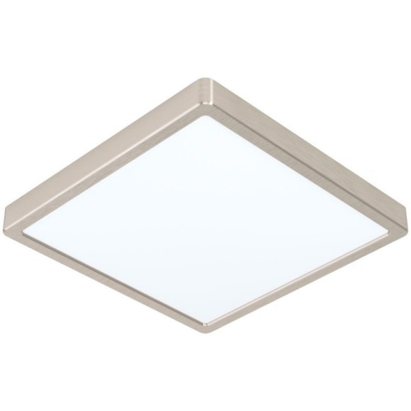 99254 Светодиодный накладной светильник FUEVA 5, 20.5W (LED), 285х285, H28, 2500lm, 4000K, сталь, никель