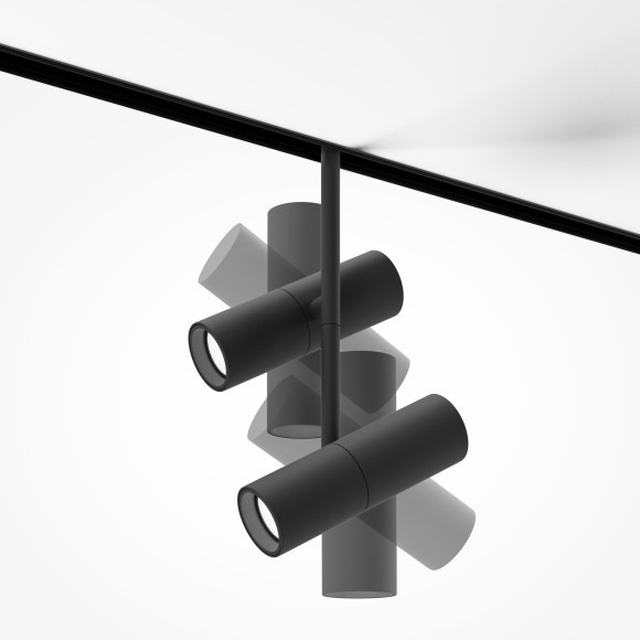 TR005-2-2X12W3K-B Трековый магнитный светодиодный светильник Maytoni Exility CRI90+ 3000К 1463Лм 36° 24Вт