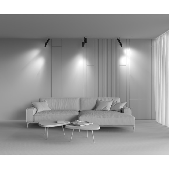 TR005-2-2X12W3K-B Трековый магнитный светодиодный светильник Maytoni Exility CRI90+ 3000К 1463Лм 36° 24Вт