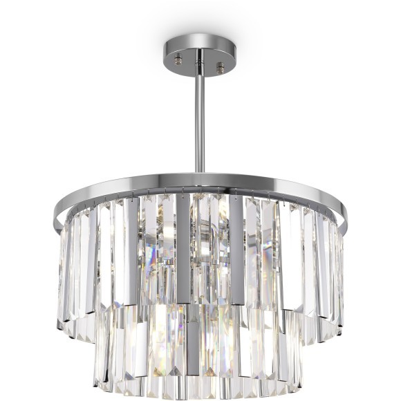Хромированная люстра с хрустальными элементами с 8 лампами Е14 Freya Viviane FR11001PL-08CH