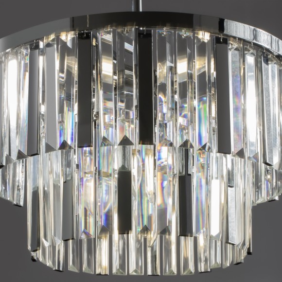 Хромированная люстра с хрустальными элементами с 8 лампами Е14 Freya Viviane FR11001PL-08CH