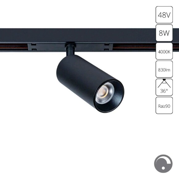 Магнитный трековый светильник LED 4000K 830Lm Arte Lamp OPTIMA 0.1-10V A7470PL-1BK