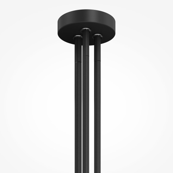 Люстра на штанге с черным основанием и прозрачными плафонами, 6 ламп E14 Maytoni Status MOD333PL-06B Люстра на штанге с черным основанием и прозрачными плафонами, 6 ламп E14 Maytoni Status MOD333PL-06B