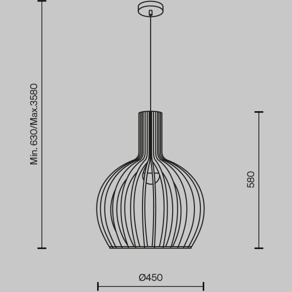 Подвесной светильник Maytoni MOD194PL-01W1 Подвесной светильник Maytoni MOD194PL-01W1