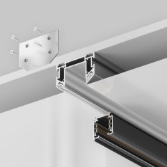 Профиль 2м для монтажа трехфазных шинопроводов в гарпунный нат. потолок Maytoni Trinity TRA005MP-312S